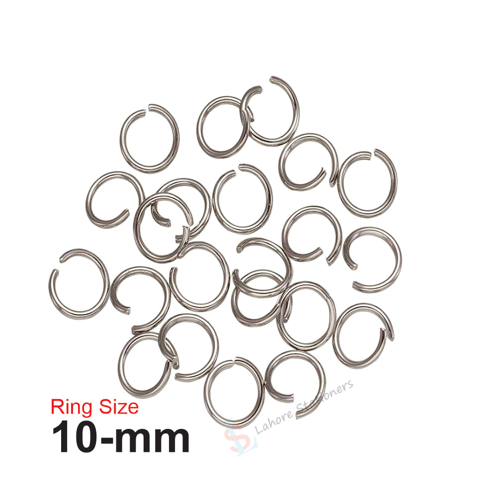 Keychain Jump Rings 10mm  Silver & Gold Jewelry Findings for Crafting