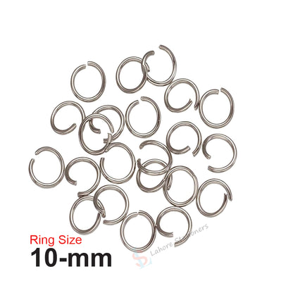 Keychain Jump Rings 10mm  Silver & Gold Jewelry Findings for Crafting