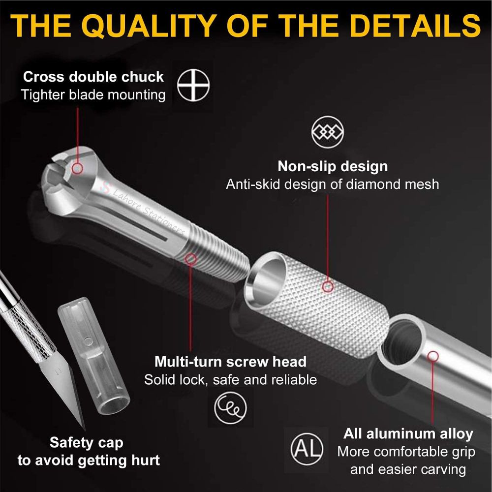 Keep Smile Detail Knife with 5 Extra Blades