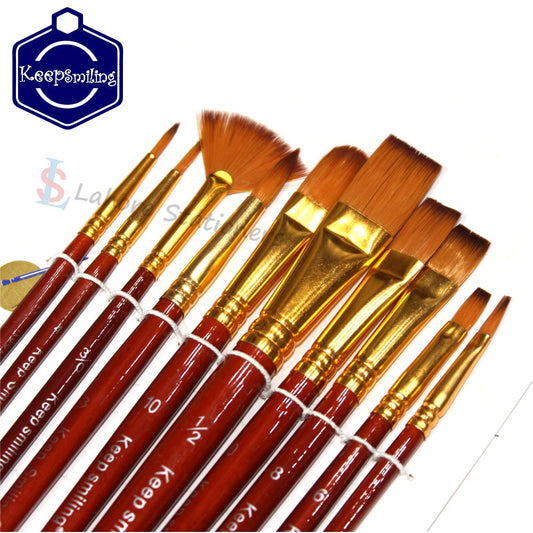 Keep Smiling Artist Mix Brush Set 10 Pcs
