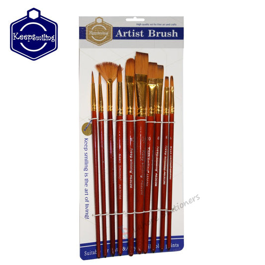 Keep Smiling Artist Mix Brush Set 10 Pcs