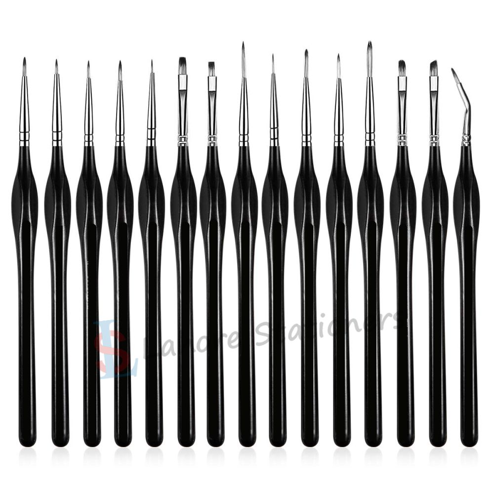 Keep Smiling 15 Pcs Detail Paint Brush Set,