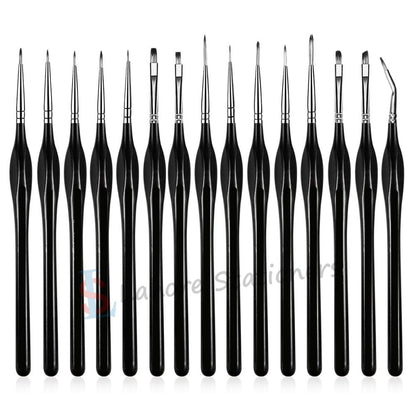 Keep Smiling 15 Pcs Detail Paint Brush Set,