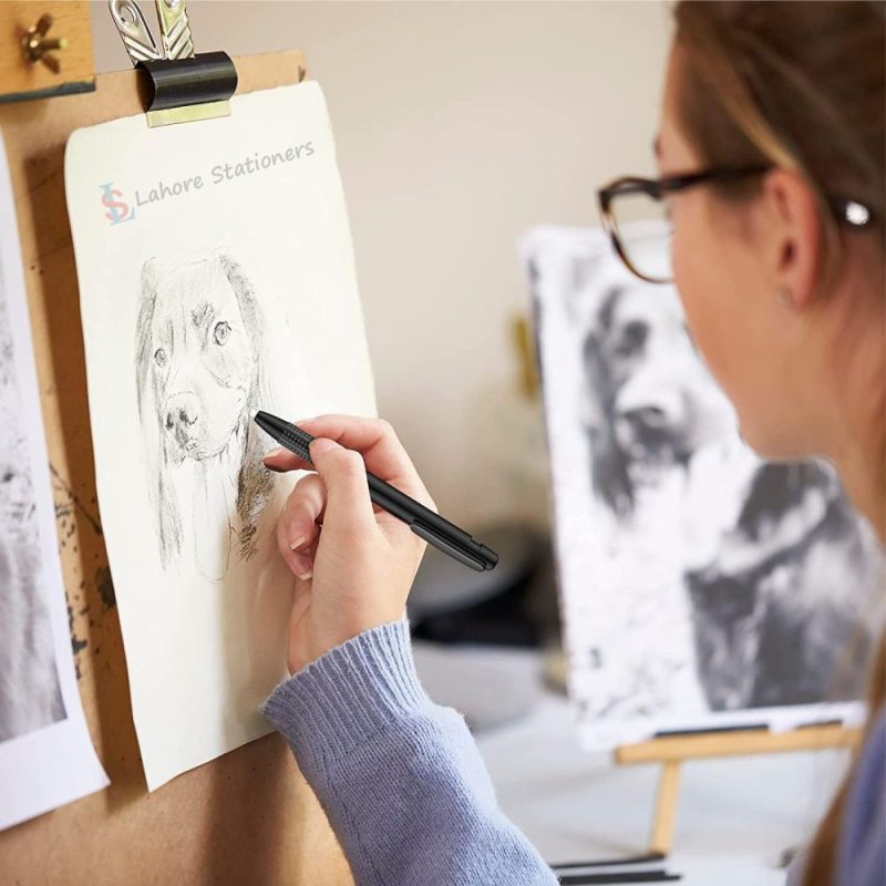 Keep Smiling Eraser Pen with 5 Refills Fine Art Design Macaron Clutch Eraser 3.8mm