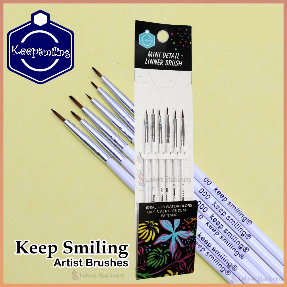 Keep Smiling Mini Detail Liner Brushes