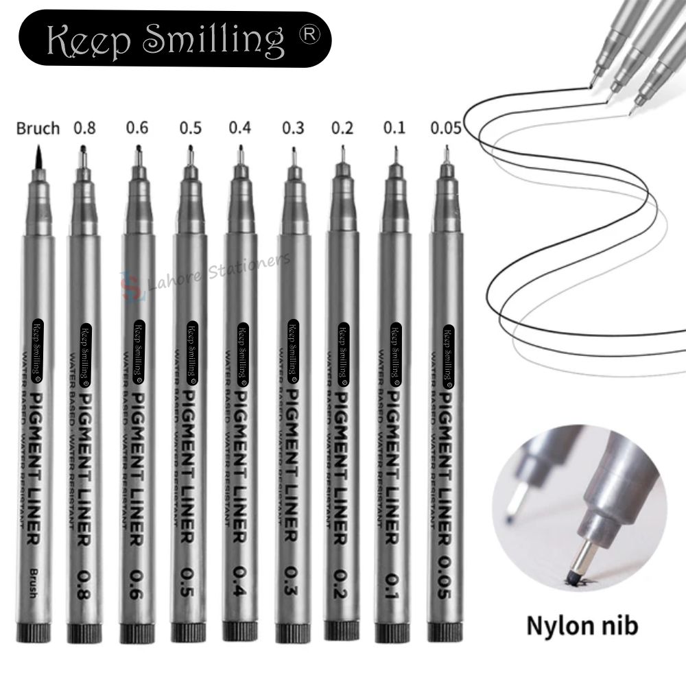 Keep Smiling Pigment Liner Set 9 Pcs