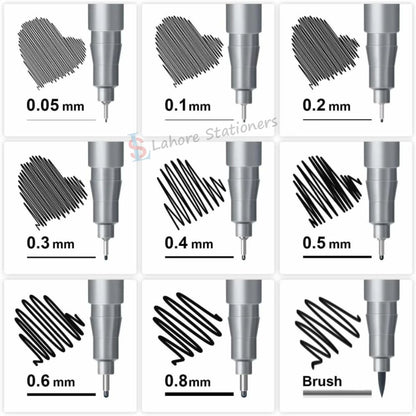 Keep Smiling Pigment Liner Set 9 Pcs