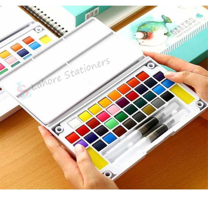 Keep Smiling Solid Transparent Watercolor Paints with Water Brush