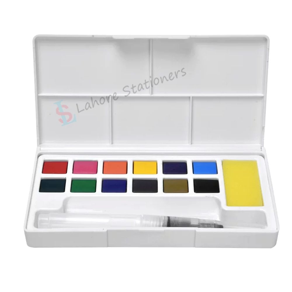 Keep Smiling Solid Transparent Watercolor Paints with Water Brush