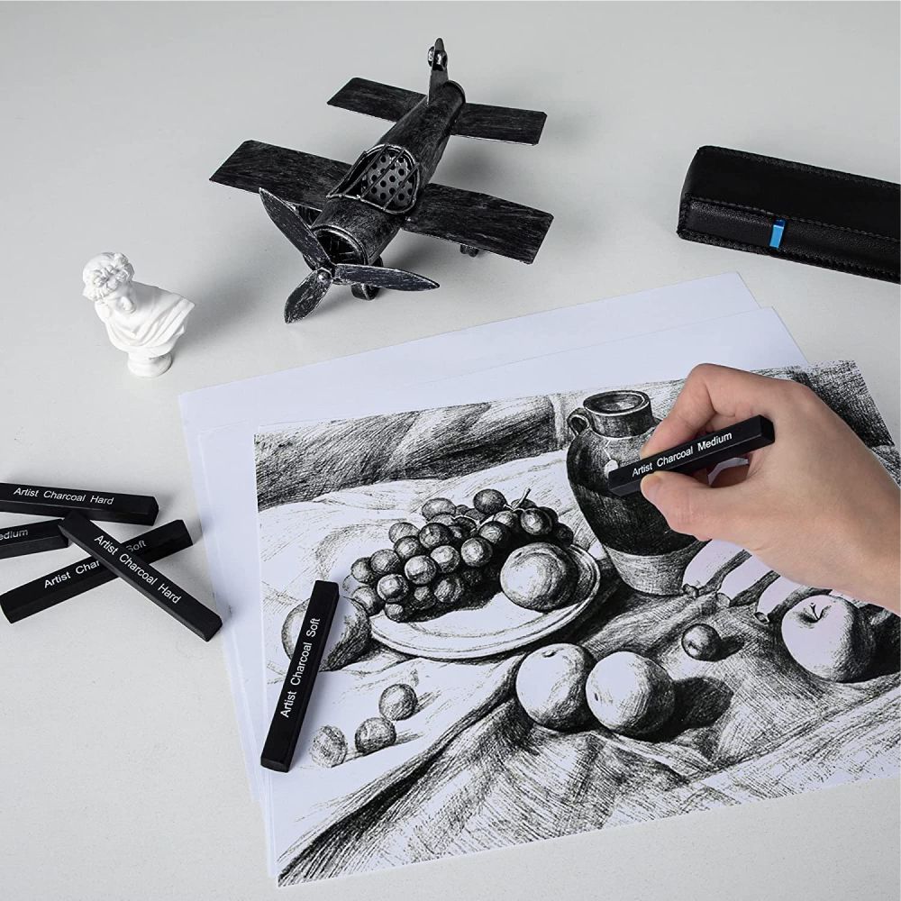 Compressed Charcoal Sticks for Drawing Sketching Shading Sketch