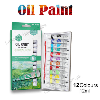 Keep Smiling Oil Paint 12 Shades,12ml Tubes