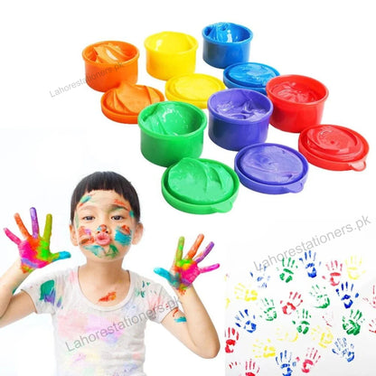 Keep Smiling Washable Finger Paint for Kids 6 Colors Set