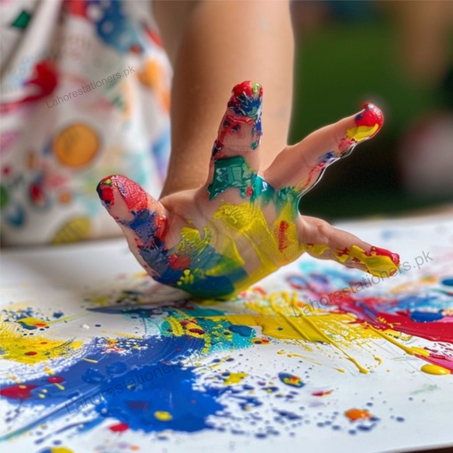 Keep Smiling Washable Finger Paint for Kids 6 Colors Set
