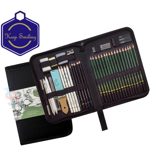 Keep Smiling Sketch Drawing Set Of 42 Pcs