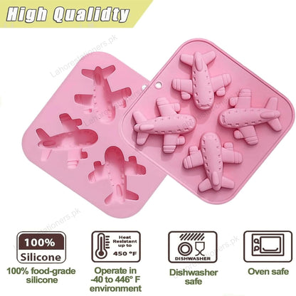 Kiddo Art Airplane Silicone Mold for Chocolate, Candy, Ice Cubes, Cake, Wax & Crafts