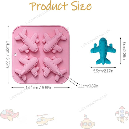 Kiddo Art Airplane Silicone Mold for Chocolate, Candy, Ice Cubes, Cake, Wax & Crafts