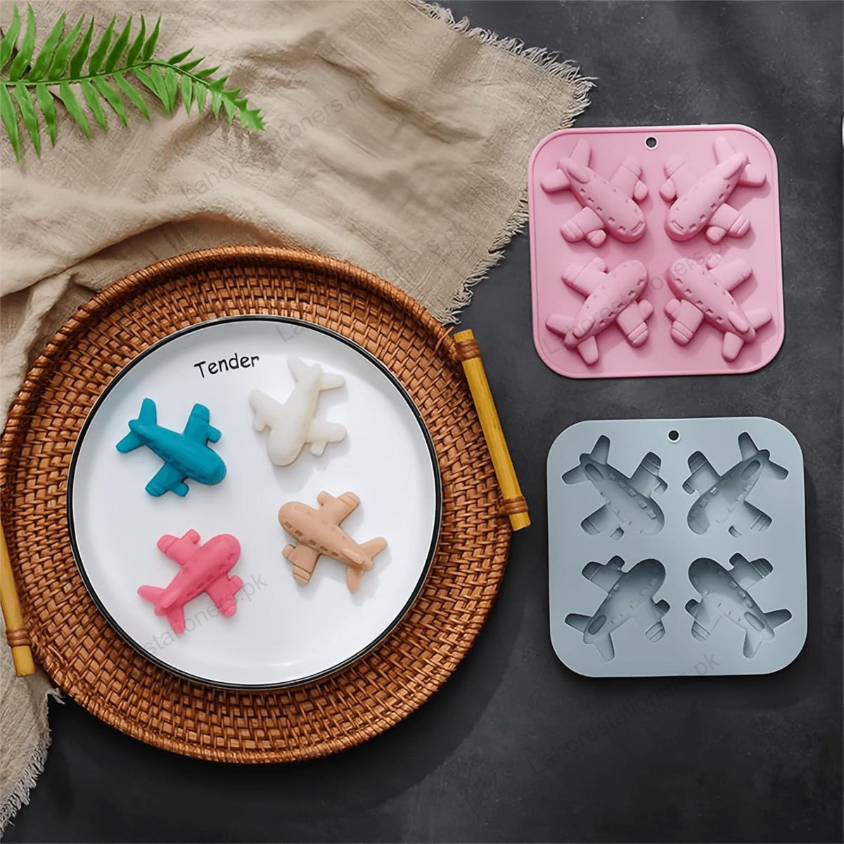 Kiddo Art Airplane Silicone Mold for Chocolate, Candy, Ice Cubes, Cake, Wax & Crafts