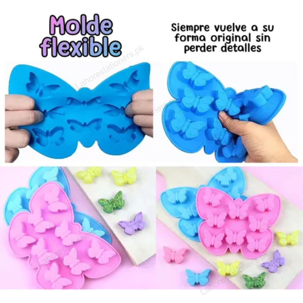 Kiddo Art Butterfly Silicone Mold for Chocolate, Candy, Soap, Resin & Crafts