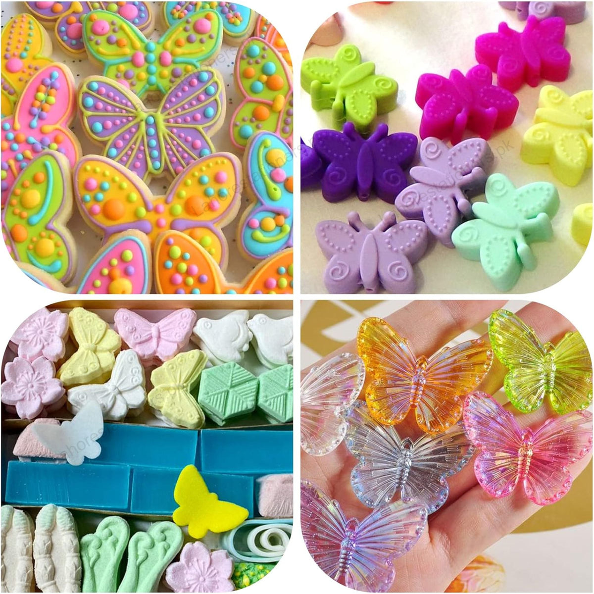 Kiddo Art Butterfly Silicone Mold for Chocolate, Candy, Soap, Resin & Crafts
