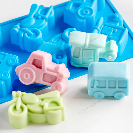 Kiddo Art Car Shape Silicone Mold for Chocolate, Resin, Cement, Concrete & Crafts