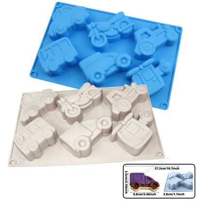 Kiddo Art Car Shape Silicone Mold for Chocolate, Resin, Cement, Concrete & Crafts