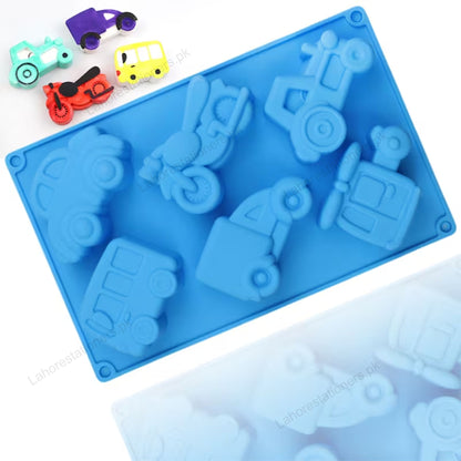Kiddo Art Car Shape Silicone Mold for Chocolate, Resin, Cement, Concrete & Crafts