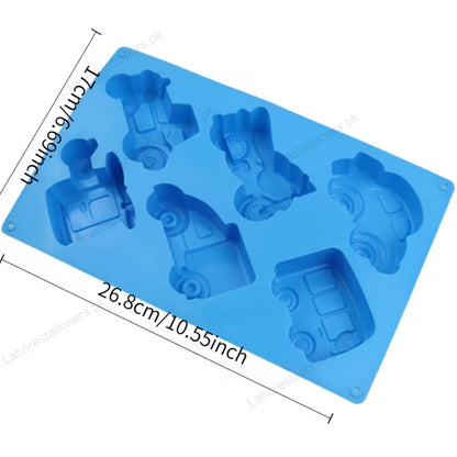Kiddo Art Car Shape Silicone Mold for Chocolate, Resin, Cement, Concrete & Crafts