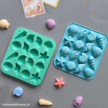 Kiddo Art Marine & Sea Shell Shapes Silicone Mold Chocolate, Resin, Cement, Concrete, Plaster & Crafts