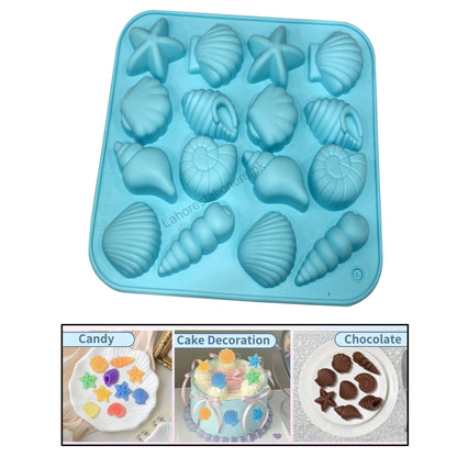 Kiddo Art Marine & Sea Shell Shapes Silicone Mold Chocolate, Resin, Cement, Concrete, Plaster & Crafts