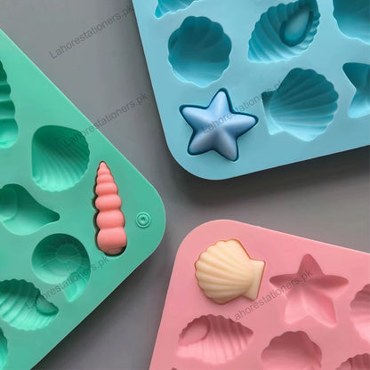 Kiddo Art Marine & Sea Shell Shapes Silicone Mold Chocolate, Resin, Cement, Concrete, Plaster & Crafts