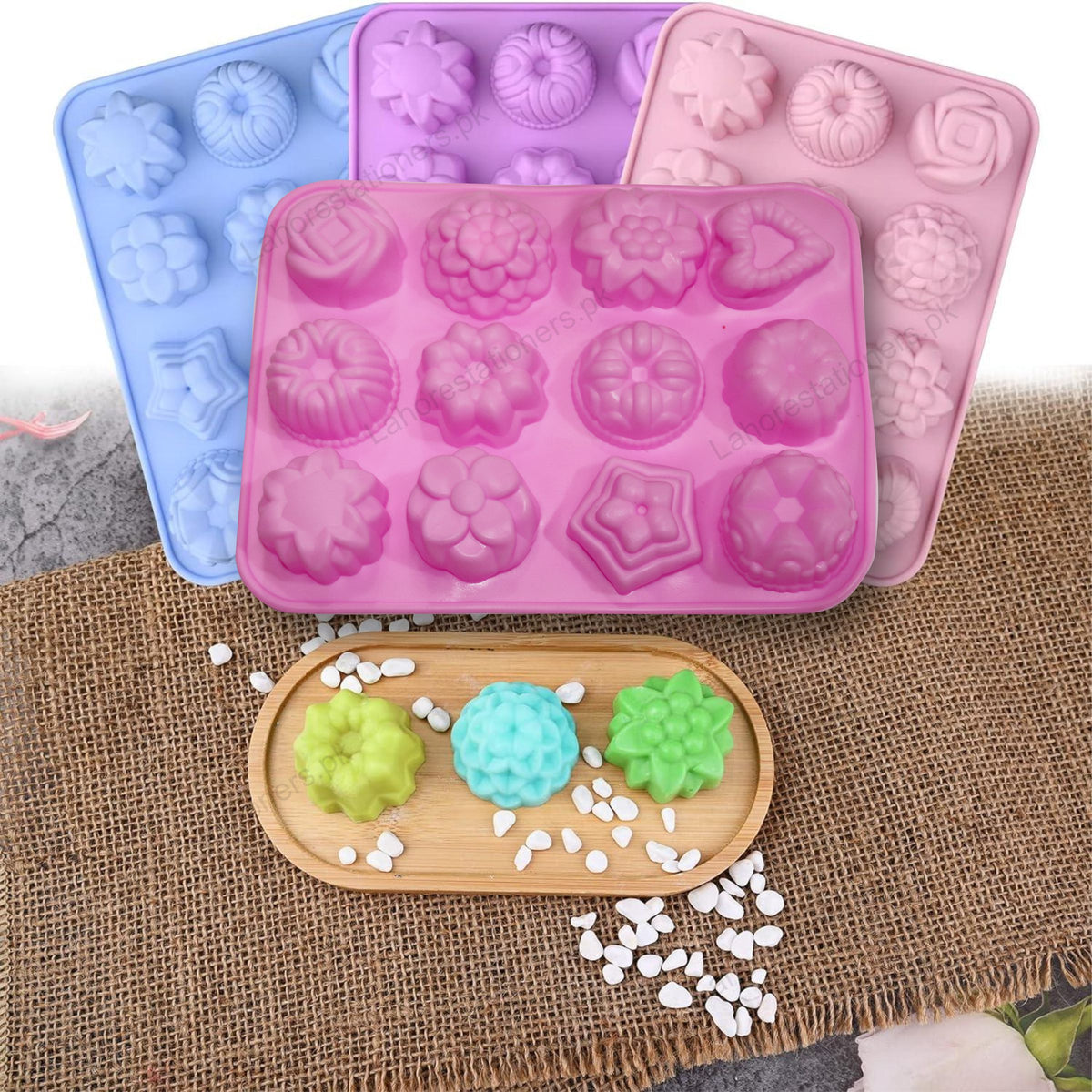 Kiddo Art Round Texture Silicone Mold for Resin, Soap, Plaster, Clay & Crafts