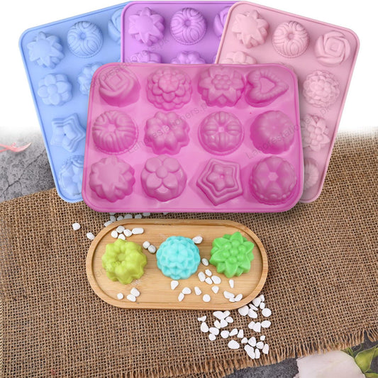 Kiddo Art Round Texture Silicone Mold for Resin, Soap, Plaster, Clay & Crafts