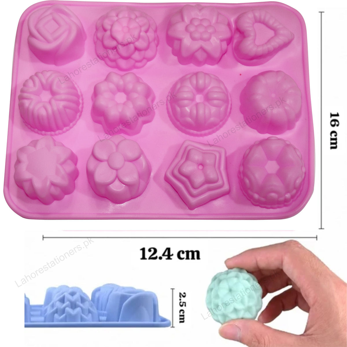 Kiddo Art Round Texture Silicone Mold for Resin, Soap, Plaster, Clay & Crafts