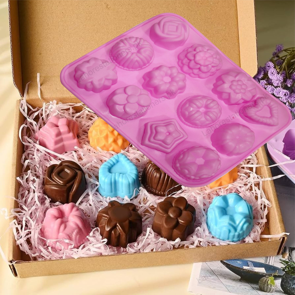 Kiddo Art Round Texture Silicone Mold for Resin, Soap, Plaster, Clay & Crafts