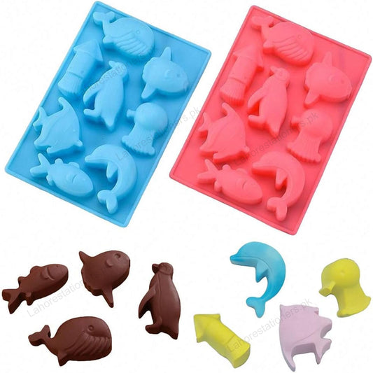 Kiddo Art Sea Animals Silicone Mold for Chocolate, Resin, Soap, Plaster & Crafts