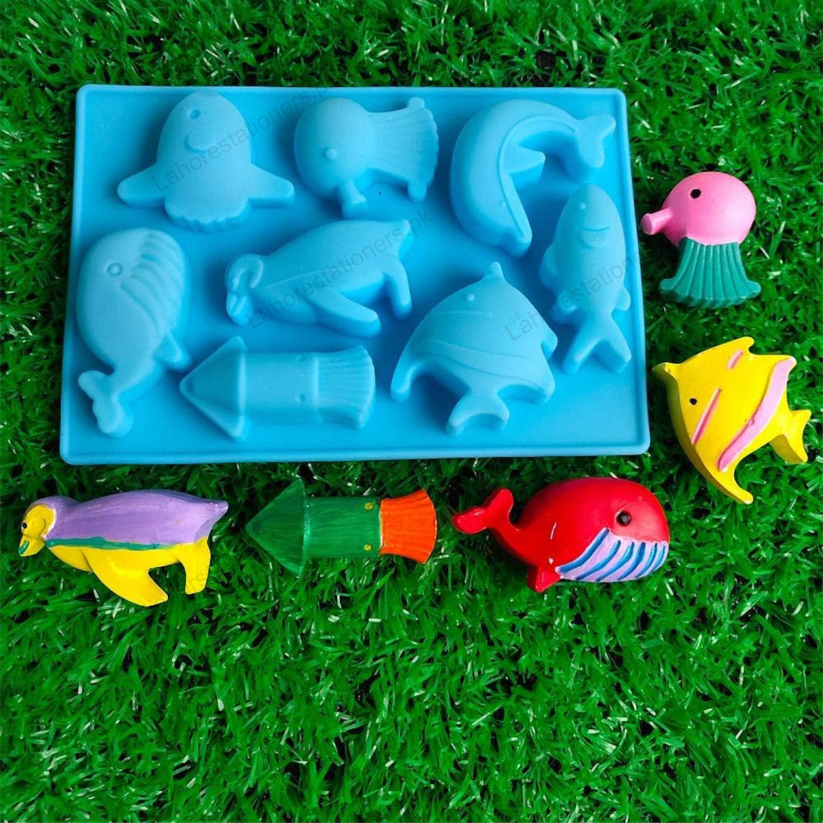 Kiddo Art Sea Animals Silicone Mold for Chocolate, Resin, Soap, Plaster & Crafts
