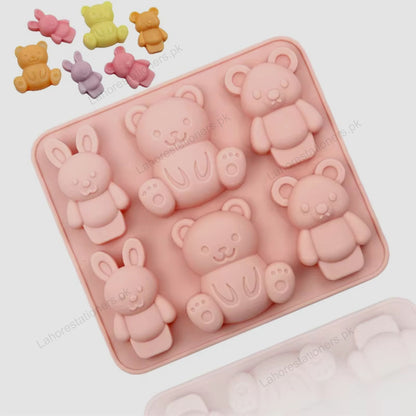 Kiddo Art Teddy Bear Silicone Mold – Multi-Cavity Mold for Chocolate, Candy, Soap, Resin & Crafts