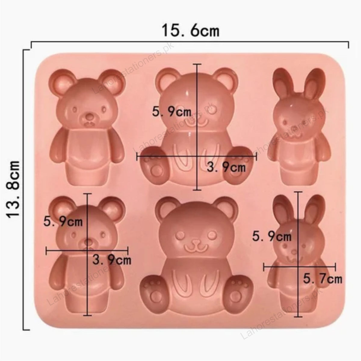 Kiddo Art Teddy Bear Silicone Mold – Multi-Cavity Mold for Chocolate, Candy, Soap, Resin & Crafts