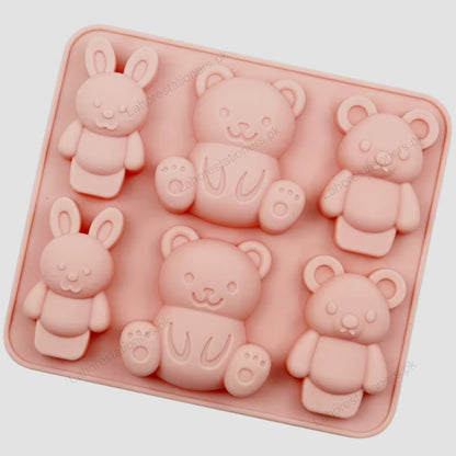 Kiddo Art Teddy Bear Silicone Mold – Multi-Cavity Mold for Chocolate, Candy, Soap, Resin & Crafts