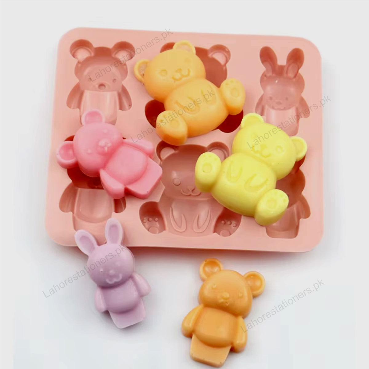 Kiddo Art Teddy Bear Silicone Mold – Multi-Cavity Mold for Chocolate, Candy, Soap, Resin & Crafts