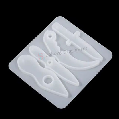 Knife Shape Keychain Silicone Resin Mold