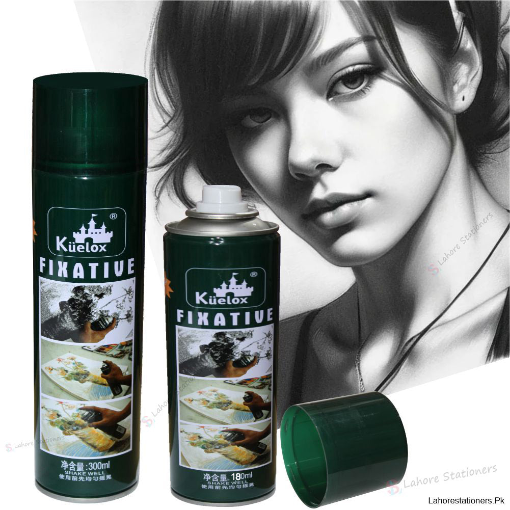 Kuelox Fixative Spray China Lacquer Spray for Artists Available in 180ml & 300ml