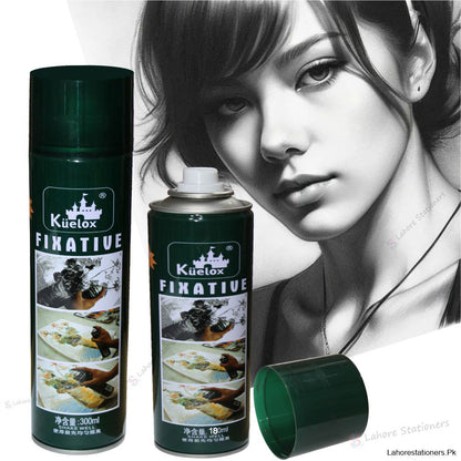 Kuelox Fixative Spray China Lacquer Spray for Artists Available in 180ml & 300ml