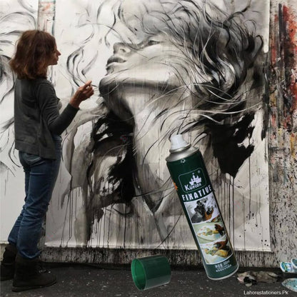 Kuelox Fixative Spray China Lacquer Spray for Artists Available in 180ml & 300ml