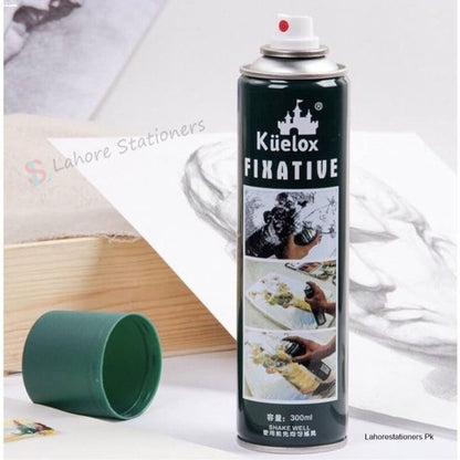 Kuelox Fixative Spray China Lacquer Spray for Artists Available in 180ml & 300ml