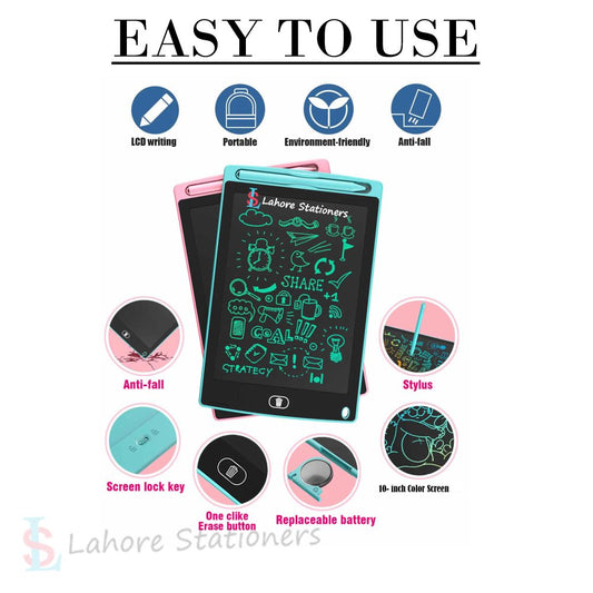 LCD Electronic Writing Board Tablet For Kids 10 Inch