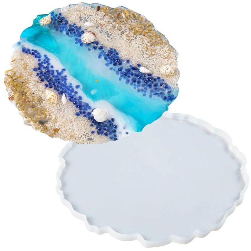 Irregular Round Nikah Tray Silicon Mold Different size available