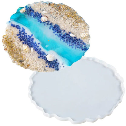 Irregular Round Nikah Tray Silicon Mold Different size available