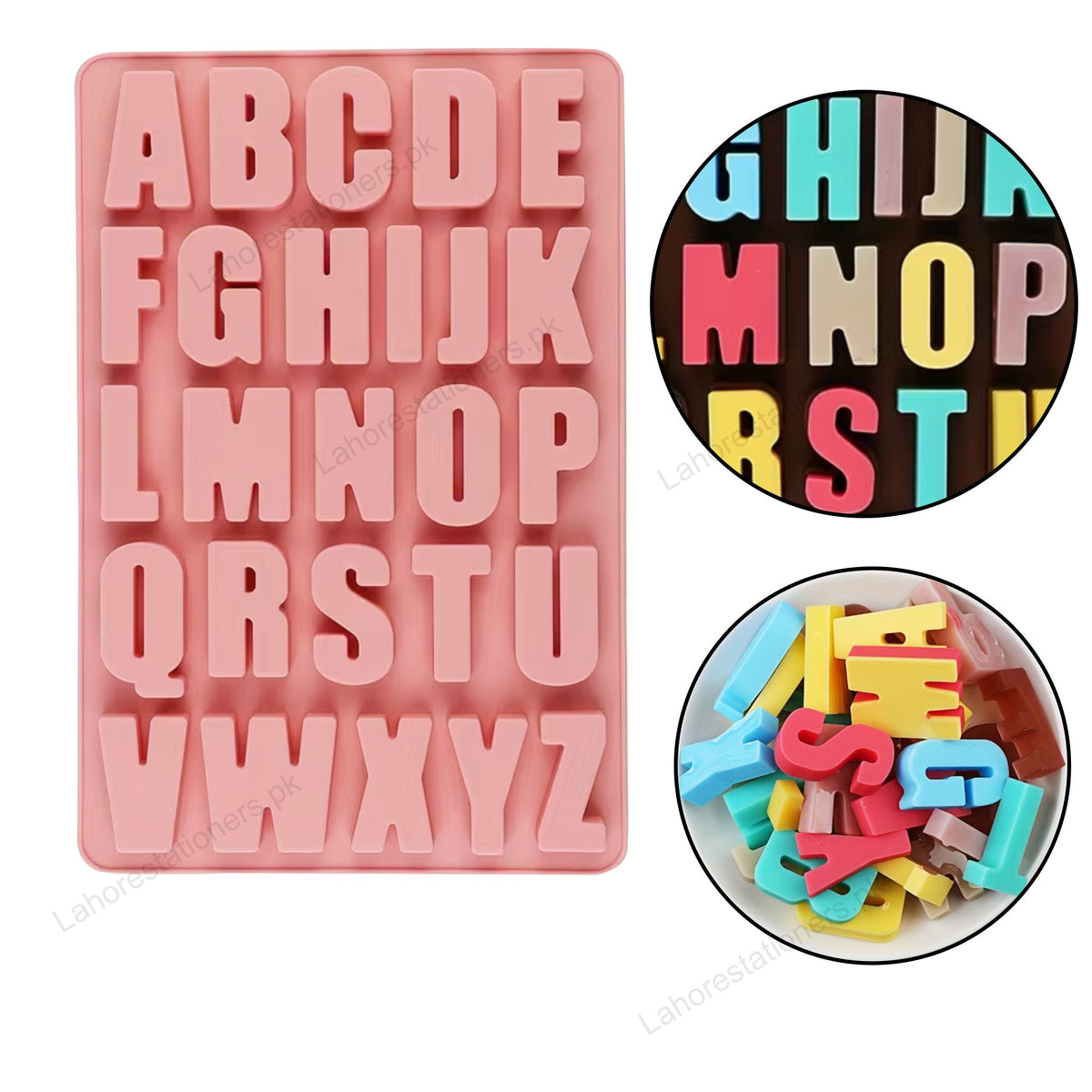 Kiddo Art Large Alphabet Letter Silicone Mold DIY Craft & Casting Mold