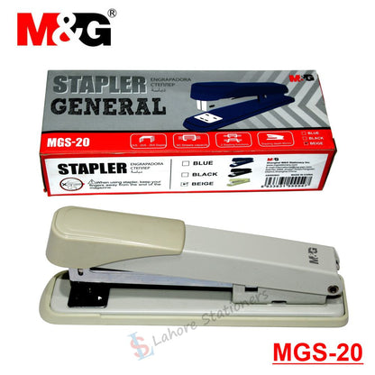 M&G Metal Body Stapler MGS-20 Stapler Used Staples Pin 24/6, 26/6, 24/8,
